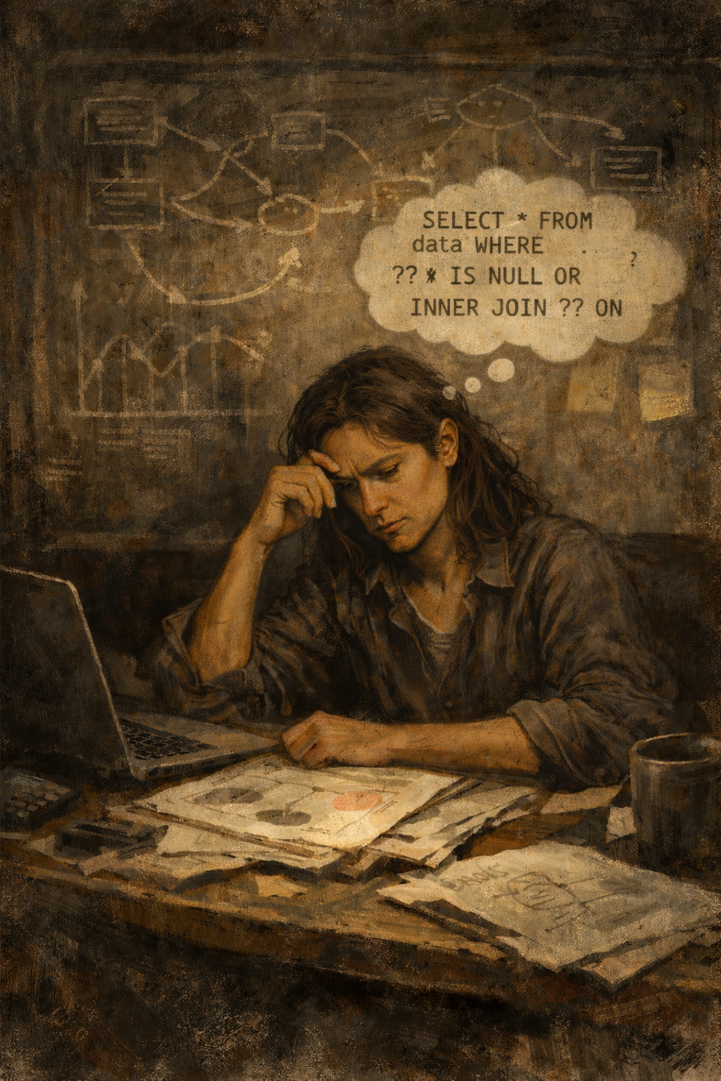 Data analyst proving insight from evidence and transformation
